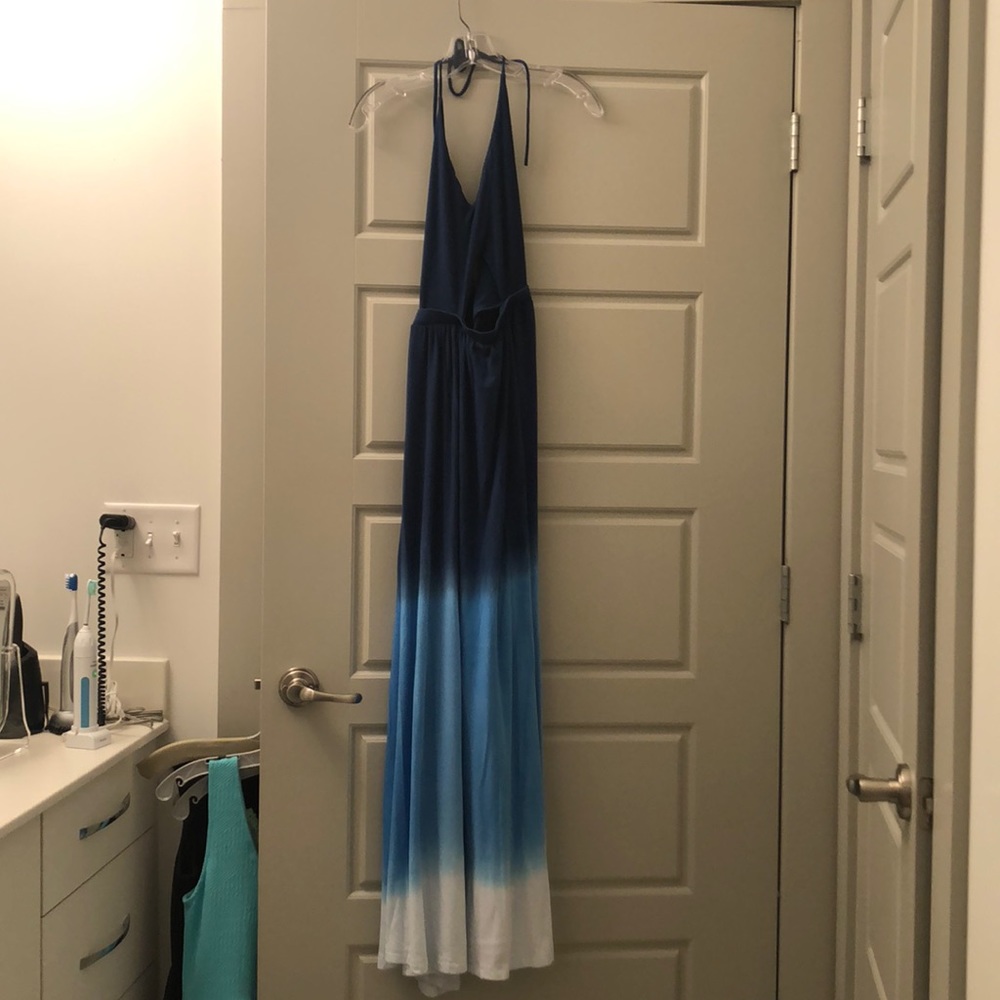 Blue ombré maxi